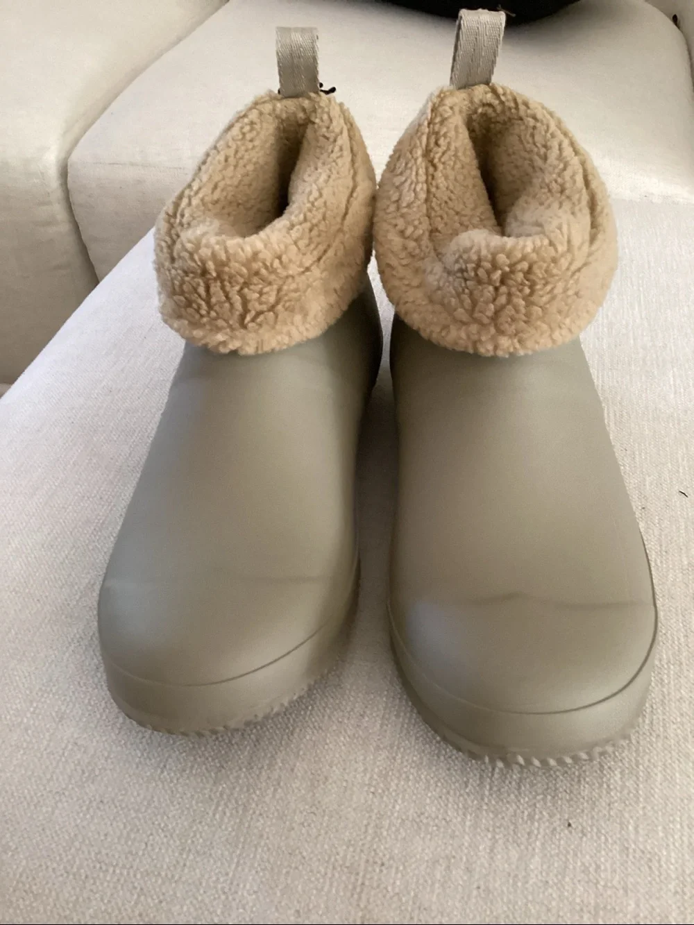 Hunter Women’s In/Out Faux Shearling Lined Boot, Allo Tan, Size UK9/US11, NWT